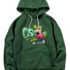 Graffiti Bear Print Hoodie