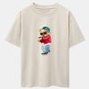 Hip Hop Singer Bear Print Heavy Weight Oversize T-Shirt