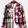 Contrast Panel Check Overshirt