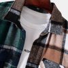Contrast Panel Check Overshirt