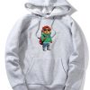 Guitar Bear Print Hoodie