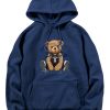 London Bear Print Hoodie