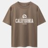 Vintage California Letter Print Heavy Weight Oversize T-Shirt