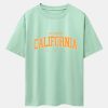 Los Angeles California Print Drop Shoulder Oversize T-Shirt