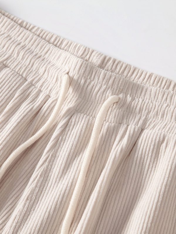Straight Leg Corduroy Pants