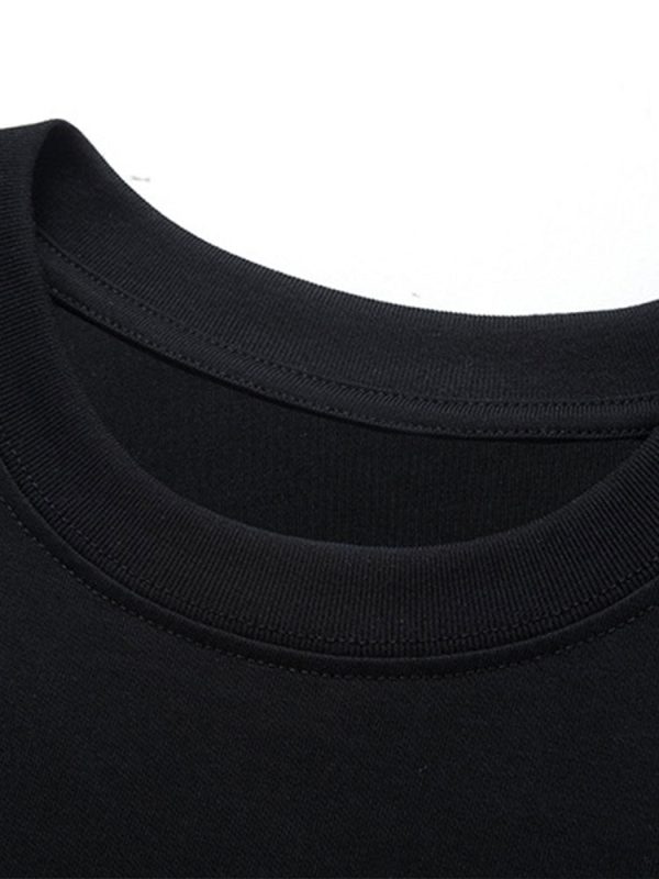 Heavy Weight Oversize T-Shirt &  Loose Fit Drawstring Waffle Shorts
