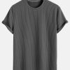 Muscle Fit Ribbed T-Shirt