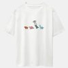 Cartoon Dinosaur Print Heavy Weight Oversize T-Shirt