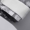Paisley Print Panel Waffle Sweatshirt & Waffle Jogger Pants
