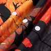 Men's Halloween Cat Print Casual Breathable Short Sleeve Shirt