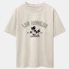 Los Angeles Palms Print Heavy Weight Oversize T-Shirt