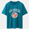 Los Angeles Coat Of Arms Print Drop Shoulder Oversize T-Shirt