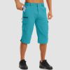 df058dca1df5a4ea8a9efd130ec3281e2e99a127d12236b74fee96f628c9b1c8.jpg Men's Workout Gym Shorts with 7 Pockets Quick Dry 3/4 Capri for Hiking
