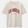 Los Angeles Print Drop Shoulder Oversize T-Shirt