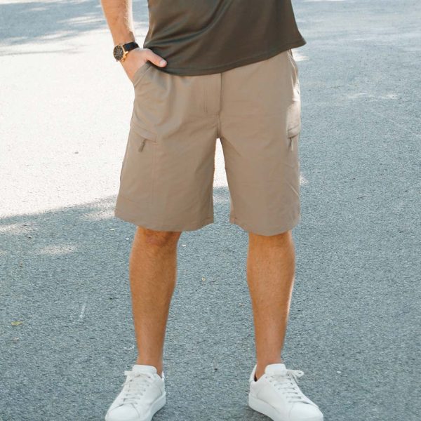 dfb5cb3120f9c4219f75b072e961fc8eae7d916e99033226fe76cba18e716add.jpg Men's Casual Quick-Dry 5 Pockets Cargo Short