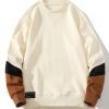 Color Block Crewneck Sweatshirt