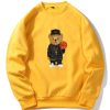 Basketball Bear Print Sweatshirt