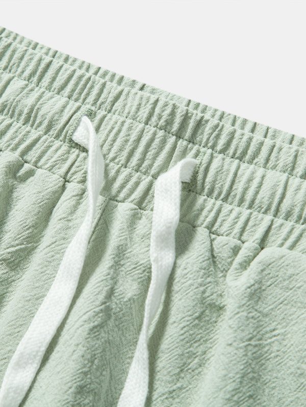 Textured Cotton Revere Shirt & 5" Shorts