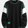 Color Block Patchwork Sweatshirt