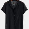 Geometry Textured Cuban Shirt & Shorts