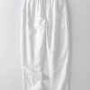 Linen Look Short Sleeve Basic Shirts & Straight Leg Linen Pants