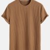 Muscle Fit Ribbed T-Shirt
