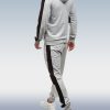 Men's Grey Zip Hoodie Two Piece