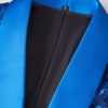 Elegant Plaid Sequin Shawl Lapel One Button Slim Fit Blazer