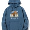 Money Bear Print Hoodie