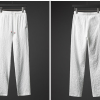 Men's White Ice Silk Linen Two Piece