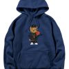 Basketball Bear Print Hoodie