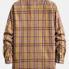 Long Sleeve Button Up Plaid Shirt
