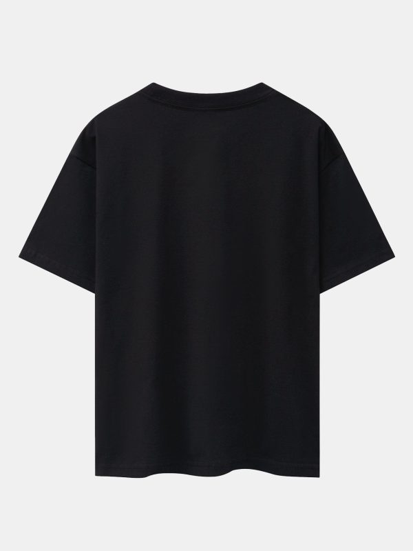 Brooklyn Print Drop Shoulder Oversize T-Shirt & Jersey Shorts