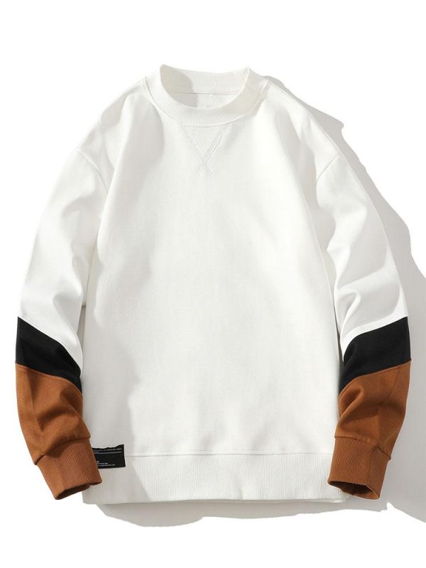 Color Block Crewneck Sweatshirt