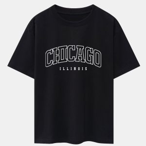 eca1c240c0ab9dd353202e90280fa245a05c62199818e86f83d4aa3c21f5e5ab.jpg Chicago Print Oversize T-Shirt