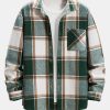 Flannel Button Up Plaid Overshirt