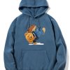 Break Dance Bear Print Hoodie
