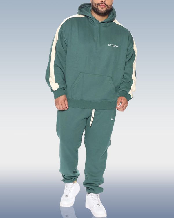 ee00f88e2bff5c8f28227555e4b495e741563d6551b8b9ce2c1c4b326333f53f.jpg SUITMENS Men's Green Hoodie Set