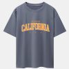 Los Angeles California Print Drop Shoulder Oversize T-Shirt