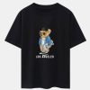 Los Angeles Skate Bear Print Heavy Weight Oversize T-Shirt