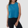 Crop Tops for Women Athletic Running Workout UPF 50+ Cropped Tank Tops