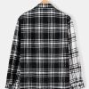 Patchwork Flannel Plaid Overshirt