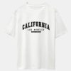 California Print Heavy Weight Oversize T-Shirt