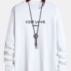Long Sleeve Paris Print Cotton T-Shirt