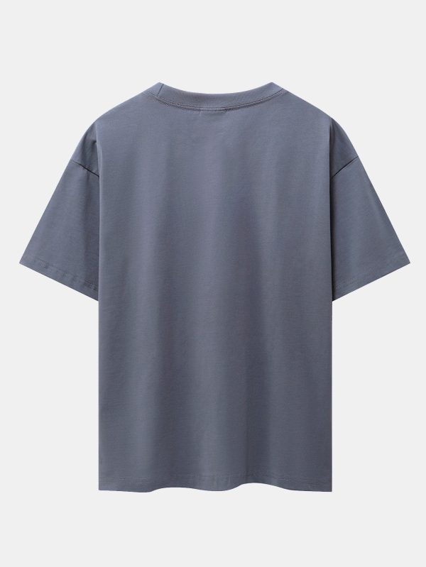 Your Design Here Print Drop Shoulder Oversize T-Shirt