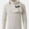 Detachable Scarf Neck Sweater