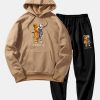 Robot Bear Graphic Hoodies & Jogger Pants