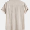 Corduroy Button Up Short Sleeved Shirt