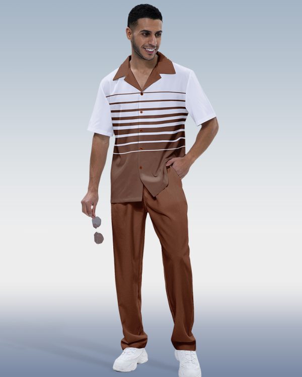 f2f161ff1fbc616f6cd0b3ddd9f458a1a83035ed6b8161136aad030351046ea3.jpg Suitmens Men's Striped Print Short Sleeve Walking Suit 219