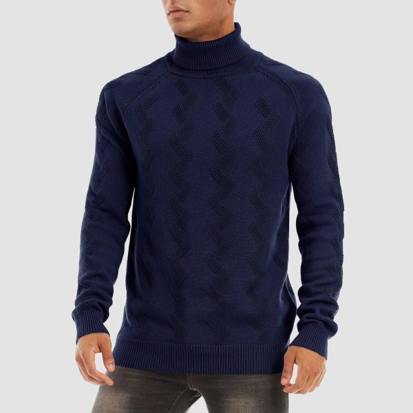 f37c963f5588a11c4249ec7c41909b915b3cf5e5b2ccd8f0f14d96d3e1a19836.jpg Men's Turtleneck Sweater Heavyweight Long Sleeves Cotton Pullover Knitted Casual Sweatshirt